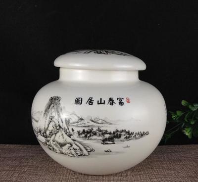 山水寄意，茶香封存——德化手繪陶瓷茶葉罐的匠心之美
